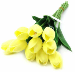 D&D Élethű tapintású tulipán halvány krém-sárga 33 cm 1db (GD2311163I)