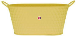 Decoration & Design Kaspó füllel ovális, mintás fém 22, 5x13x18cm sárga (DD60595)