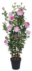 D&D Selyemvirág rózsabokor műanyag kaspóban műanyag 167cm pink (DD61196)