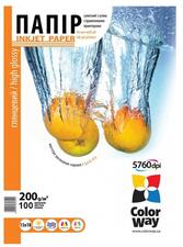 ColorWay fotópapír, magasfényű (high glossy), 200 G/M2, 13X18, 100 lap - euronics