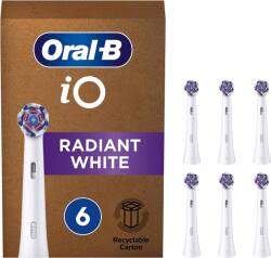 Oral-B iO Radiant White elektromos fogkefe pótfej, 6 db-os, fehér (iORBWW-6)
