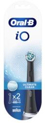 Oral-B iO Ultimate Clean elektromos fogkefe pótfej, 2 db-os, fekete (iORBCB-2) (ORBCW-2)