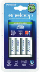 Panasonic Eneloop K-KJ17MCC40E akkumulátor töltő 4 db 1900mAh AA akkumulátorral (KKJ17MCC40E) - 220volt