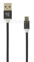 SBOX Kábel, CABLE USB A Male -> MICRO USB Male 1.5 m Black (SBOX_USB-10315B) (SBOX_USB-10315B)