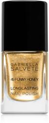 Gabriella Salvete Longlasting Enamel lac de unghii cu rezistenta indelungata cu particule stralucitoare culoare 49 Funny Honey 11 ml