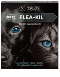 PESS Flea-Kil Plus Zgarda impotriva puricilor si capuselor, pentru caini si pisici medii 60 cm