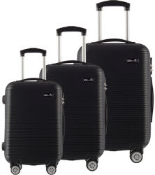 AGA Bőrönd szett Aga Travel MR4651-Black - Fekete (K14990) - inlea