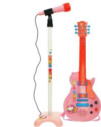 Reig Musicales Set Chitara si Microfon Roz Hello Kitty - pandytoys Instrument muzical de jucarie