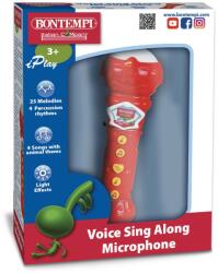 Bontempi Microfon Karaoke Cu Efecte Luminoase Instrument muzical de jucarie