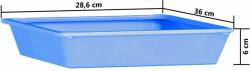 vidaXL XXL 15 fiókos mozgatható többszínű műanyag tárolókocsi (320410) - pepita