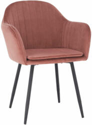  Dizájnos fotel, rózsaszínes barna Velvet anyag, ZIRKON (0000255796)