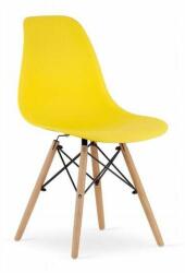 ARTOOL Skandináv stílusú szék, Artool, Osaka, PP, fa, sárga, 46x54x81 cm (ART-3547_1)