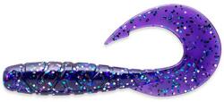 FishUp Naluca FISHUP Mighty Grub 10cm, culoare 060 Dark Violet Peacock & Silver, 7buc/plic (4820194857039)