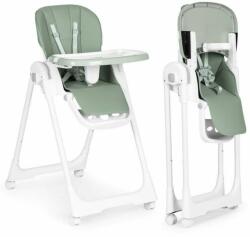 ECOTOYS állítható Etetőszék dupla tálcával és ökobőr üléssel - menta (HA-013)