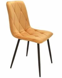 Jumi Konyha/nappali szék, Jumi, Piado, bársony, fém, mustár és fekete, (ART-SD-998681)
