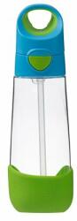 b.box Sticla de baut cu paie 600 ml - albastru/verde (220)