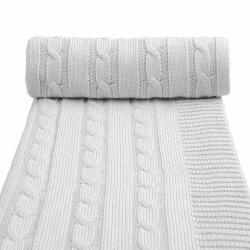 TTomi T-TOMI Arc pătură tricotată, gri (3683) Lenjerii de pat bebelusi‎, patura bebelusi