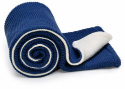 TTomi T-TOMI Pătură tricotată IARNĂ Valuri albastru închis (1611) Lenjerii de pat bebelusi‎, patura bebelusi
