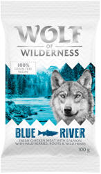 Wolf of Wilderness Wolf of Wilderness 100 g Pachet de testare - fără cereale Blue River Somon (100 g)