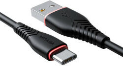 Vipfan USB-USB-C kábel Vipfan Anti-Break X01, 3A, 1m (fekete) (X01TC-black) - mi-one