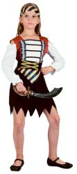 GoDan Costum Fată pirat - mărime L pentru copii de 6-8 ani (SL WI12) Costum bal mascat copii