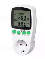 ANCO Fogyasztásmérő, tarifás, dugaljba duható, nagy LCD kijelzővel, 312613 (321613)