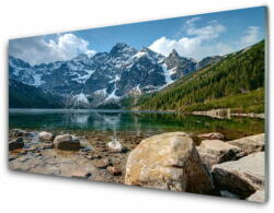 tulup. hu Üvegfotó Mountain Lake Landscape 120x60cm 2 fogas
