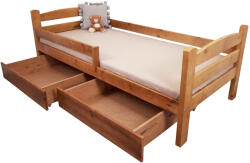  OLGA 5 ágy ágyneműtartóval 90x200 - tölgy