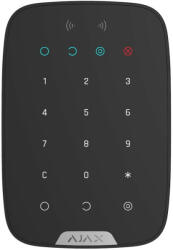 Ajax Systems KEYPAD-PLUS-BLACK Keypad Plus kezelő kártyaolvasóval, fekete (KEYPAD-PLUS-BLACK)