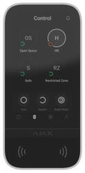 Ajax Systems KEYPAD-TOUCHSCREEN-WHITE Keypad TouchScreen 5" érintőképernyős kezelő, kártyaolvasóval, fehér (KEYPAD-TOUCHSCREEN-WHITE)