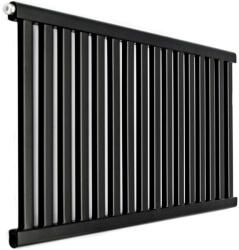 REGNIS Kalipso szoba, fűtőelem 540x740mm 500mm csatlakozással, 437W, fekete matt, KPP/740/540/D500/FEKETE (KPP/740/540/D500/BLACK)