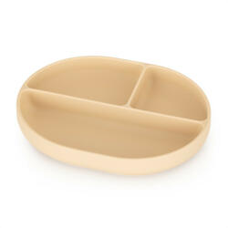 P&M Szilikon osztott tányér, ovális Take&Match Desert Sand 6m+