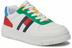 Tommy Hilfiger Sneakers Tommy Hilfiger Flag Low Cut Lace-Up Sneaker T3X9-33369-1355 S Alb