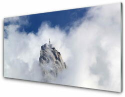 tulup. hu Fali üvegkép Felhők Hegyi táj 140x70 cm 4 fogas