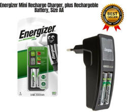 Energizer mini töltő+2db 2000mAh AA HR6 ceruza tölthető elem (Energizer-638577)