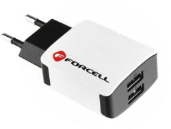 Forcell U21 2x USB hálózati töltő 10W (5901737856692)