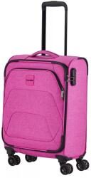 Travelite pink négy kerekű textil kicsi bőrönd adria 080247-17