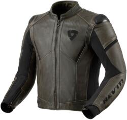 Revit Parallax Dark Olive Jachetă de motocicletă din piele de măsline închisă (REFJL140-0120)