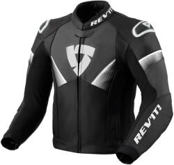 Revit Jachetă de motocicletă din piele neagră și albă Revit Argon 2 (REFJL141-1600)