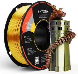 Eryone Silk PLA Triple Color selyemfényű arany, ezüst és réz (gold & silver & copper) háromszínű 3D nyomtató Filament 1.75mm, 1kg/tekercs