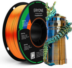 Eryone Silk PLA Triple Color selyemfényű narancs, kék és zöld (orange & blue & green) háromszínű 3D nyomtató Filament 1.75mm, 1kg/tekercs