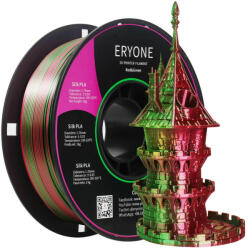 Eryone Silk PLA Dual Color selyemfényű piros és zöld (red & green) 3D nyomtató Filament 1.75mm, 1kg/tekercs