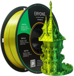 Eryone Silk PLA Dual Color selyemfényű sárga és zöld (yellow & green) 3D nyomtató Filament 1.75mm, 1kg/tekercs