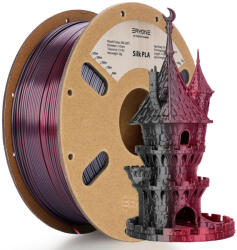 Eryone Silk PLA Dual Color selyemfényű fekete és piros (black & red) 3D nyomtató Filament 1.75mm, 1kg/tekercs