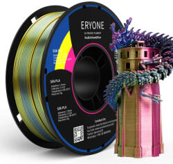 Eryone Silk PLA Triple Color selyemfényű piros, sárga és kék (red & yellow & blue) háromszínű 3D nyomtató Filament 1.75mm, 1kg/tekercs