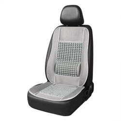 AMIO Husa scaun auto cu bile de masaj si suport lombar, dimensiuni 110 x 46 cm, culoare Gri (AVX-AM03643) - G-MEDIA