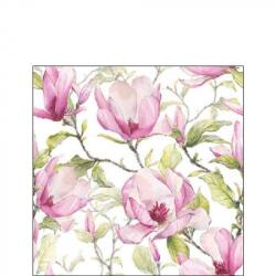Ambiente Blooming magnolia papírszalvéta 25x25cm, 20db-os - szep-otthon