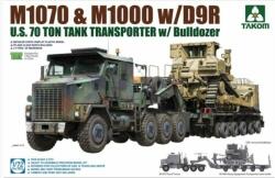 TAKOM U. S. M1070&M1000 w/D9R 70 Ton Tank Transporter w/Bulldozer 1: 72 (TAK5002)