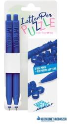 WEDO Zseléstoll, nyomógombos, kirakós, 2 db, WEDO "Letter Pen Puzzle", kék (UW2533003) - kecskemetirodaszer