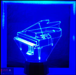 Love & Lights Zongora mintás lámpa